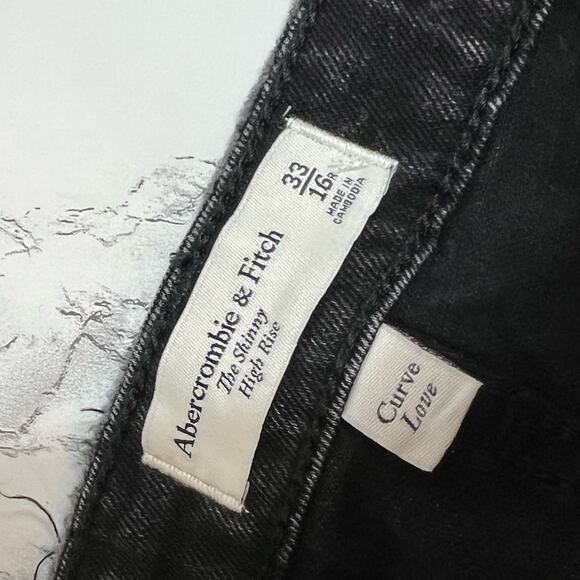 NWT Abercrombie & fitch curve love skinny high rise Sz 33 - Picture 5 of 7
